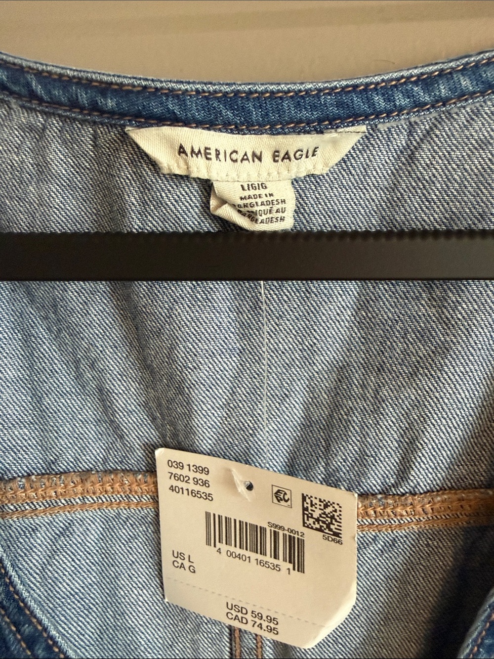 American Eagle Denim Button-Front dress - Picture 2 of 5